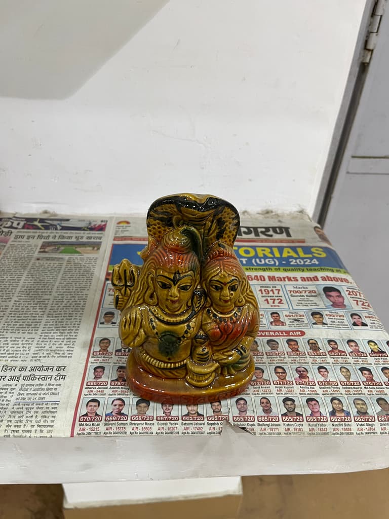 Hindu God Statue | Sculpture | Wood | Brown