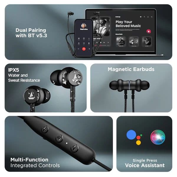boAt Rockerz 110 | Wireless Earphone with 40H Playback, ASAP™ Charge, Dual Pairing, ENx™ Technology, BEAST™ Mode — photo 8