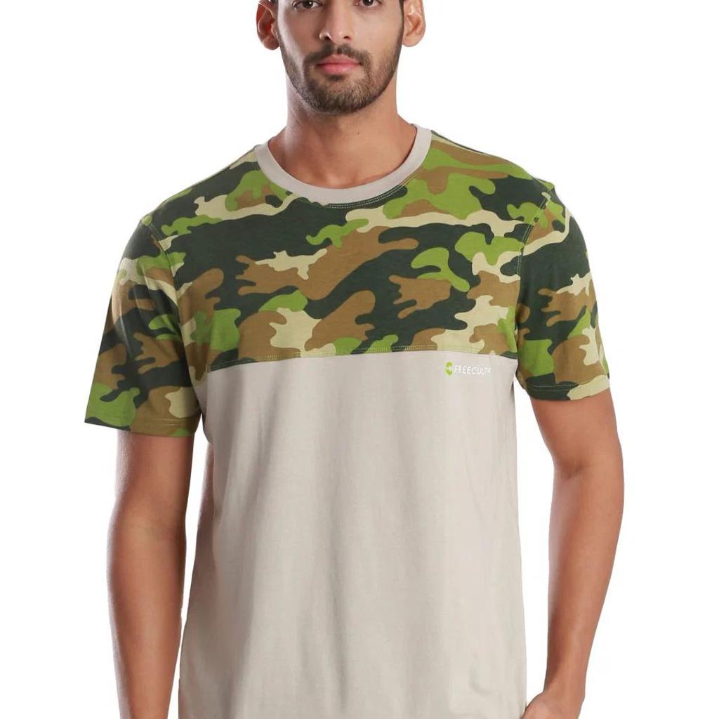 Ander Sand Camo Printed Organic Bamboo T-Shirt (Pack Of 1)