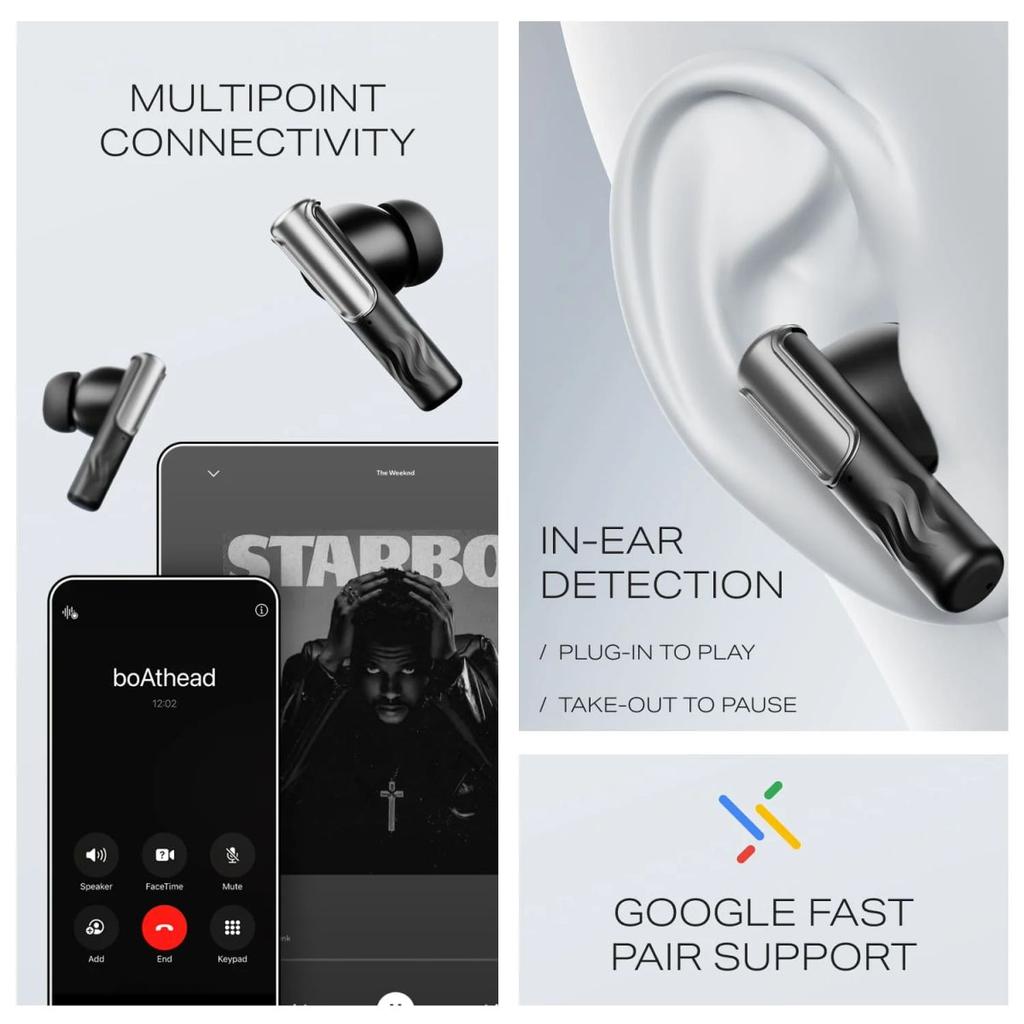 boAt Nirvana Ivy Pro | Wireless Earbuds with Dolby Head Tracking, 50H Playback, 52dB ANC & Adaptive EQ by Mimi — photo 10