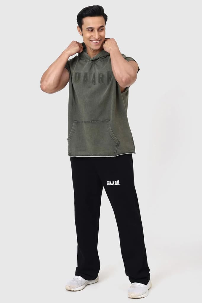 Shadow Washed Capsleeves Hoodie Olive — photo 2