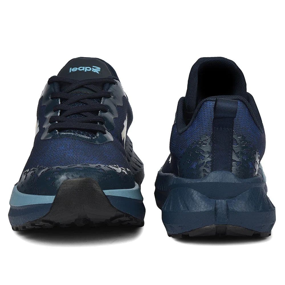 Leap7x Navy Blue Sports Lacing Running Shoes For Men XLM-07 By Liberty — photo 6