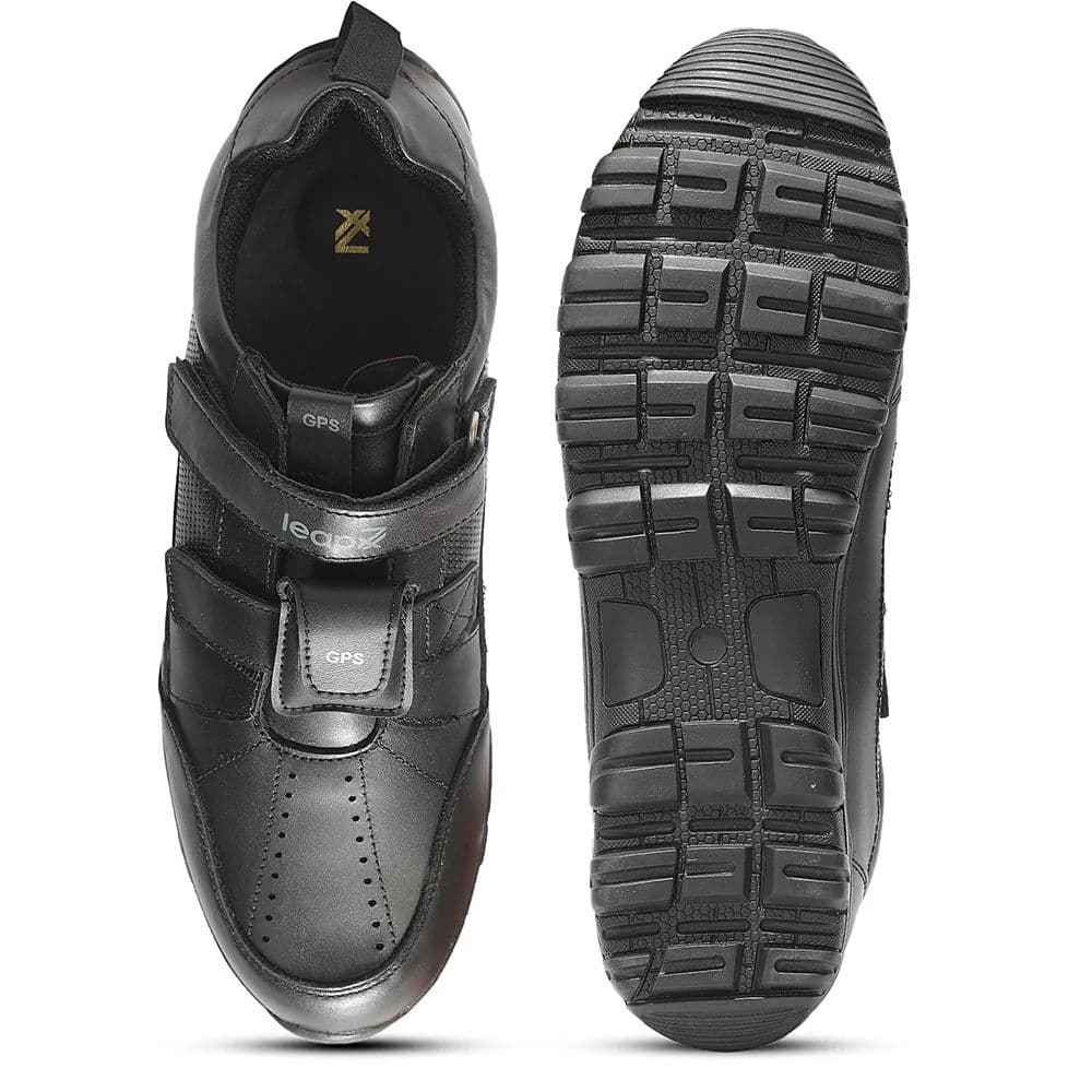 Leap7X SCL-RACEG Kids' Black School Shoes - SCHOOL PROTRACKTER with Built-in GPS Tracker — photo 7