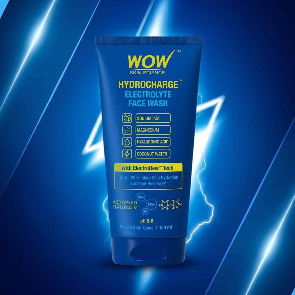 HydroCharge Electrolyte Face Wash Intense Hydration Cleanser