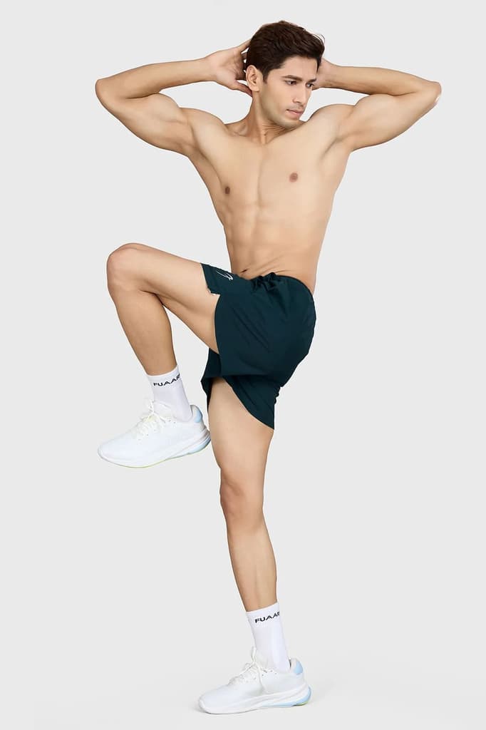 Pulse 4" Running Shorts Deep Green — photo 2