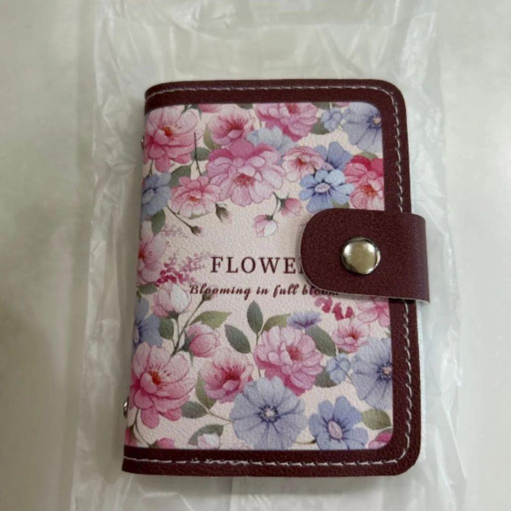 Floral Card Holder Organizer – Multi-Slot Compact Wallet — photo 4