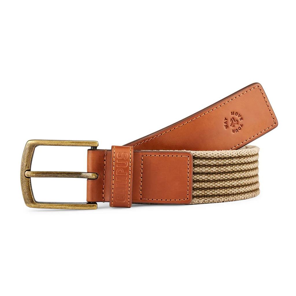 Web Braided Tan Unisex Belt
