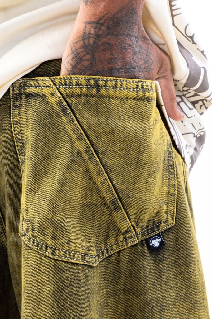 Vintage Cut and Sew Denims // Faded Olive — photo 4