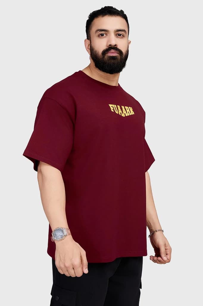 Trendsetter Oversized T-shirt Maroon — photo 5