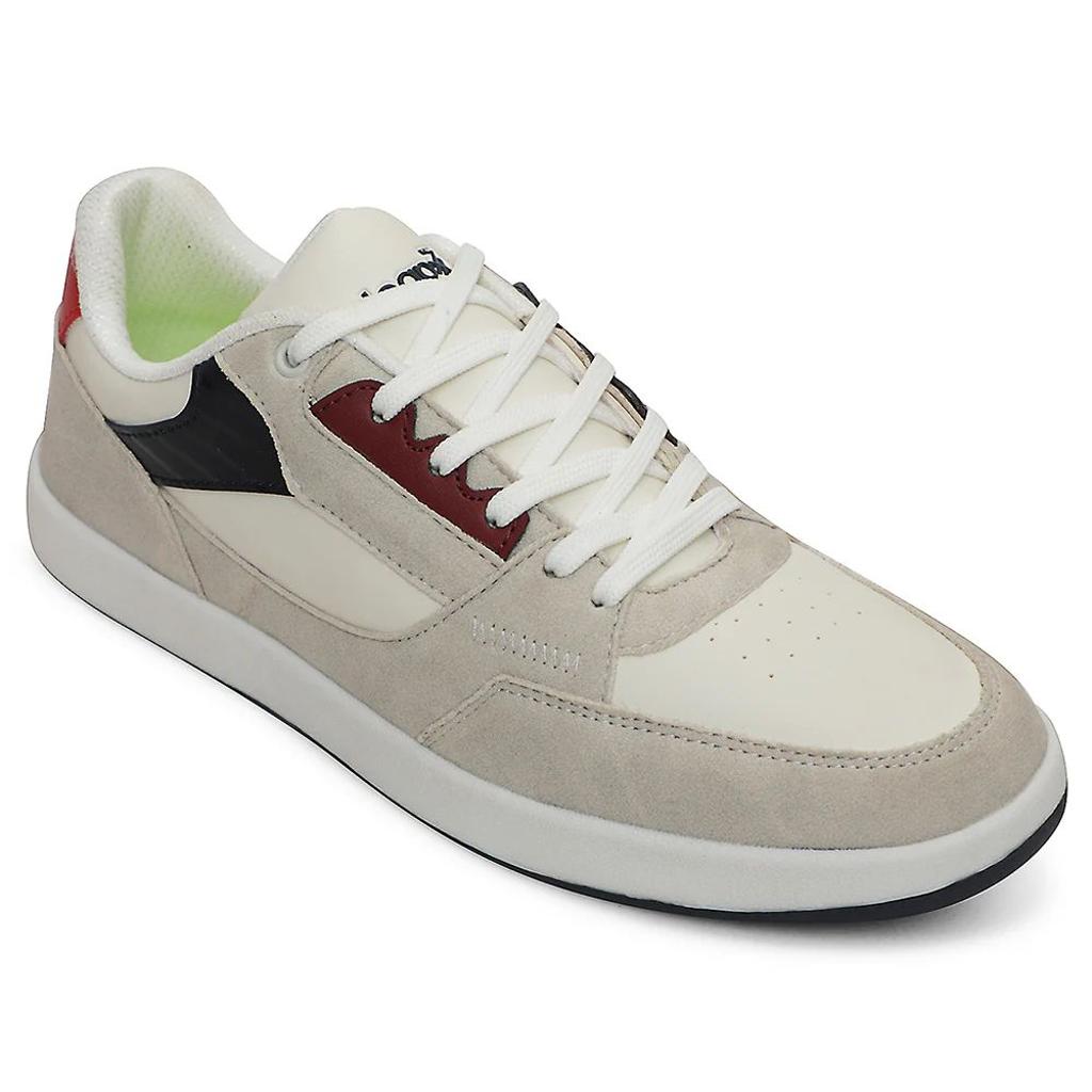 Leap7x Light Grey Casual Lacing Sneakers For Men AMAZER-20E By Liberty