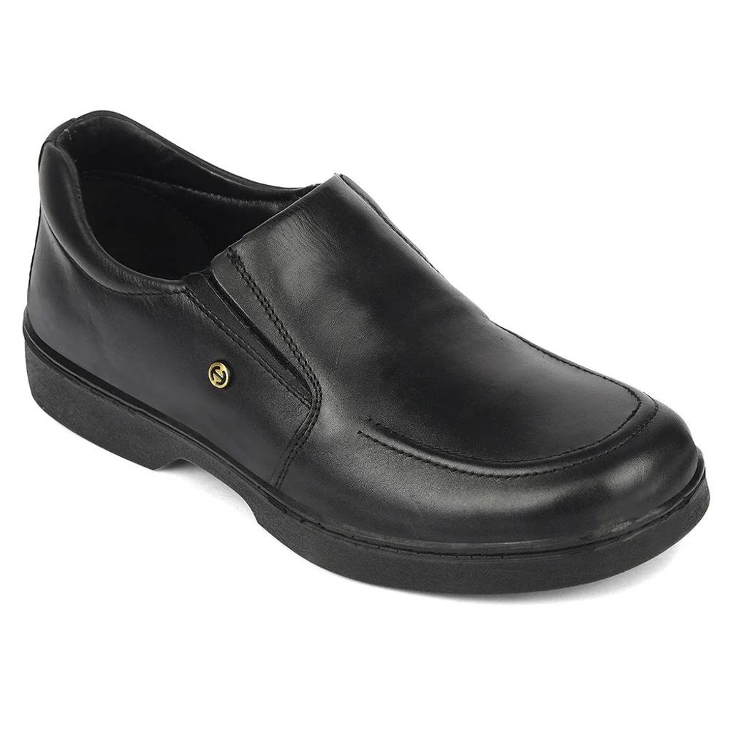 Healers Black Formal Non-Lacing Moccasins For Men 204608AN By Liberty