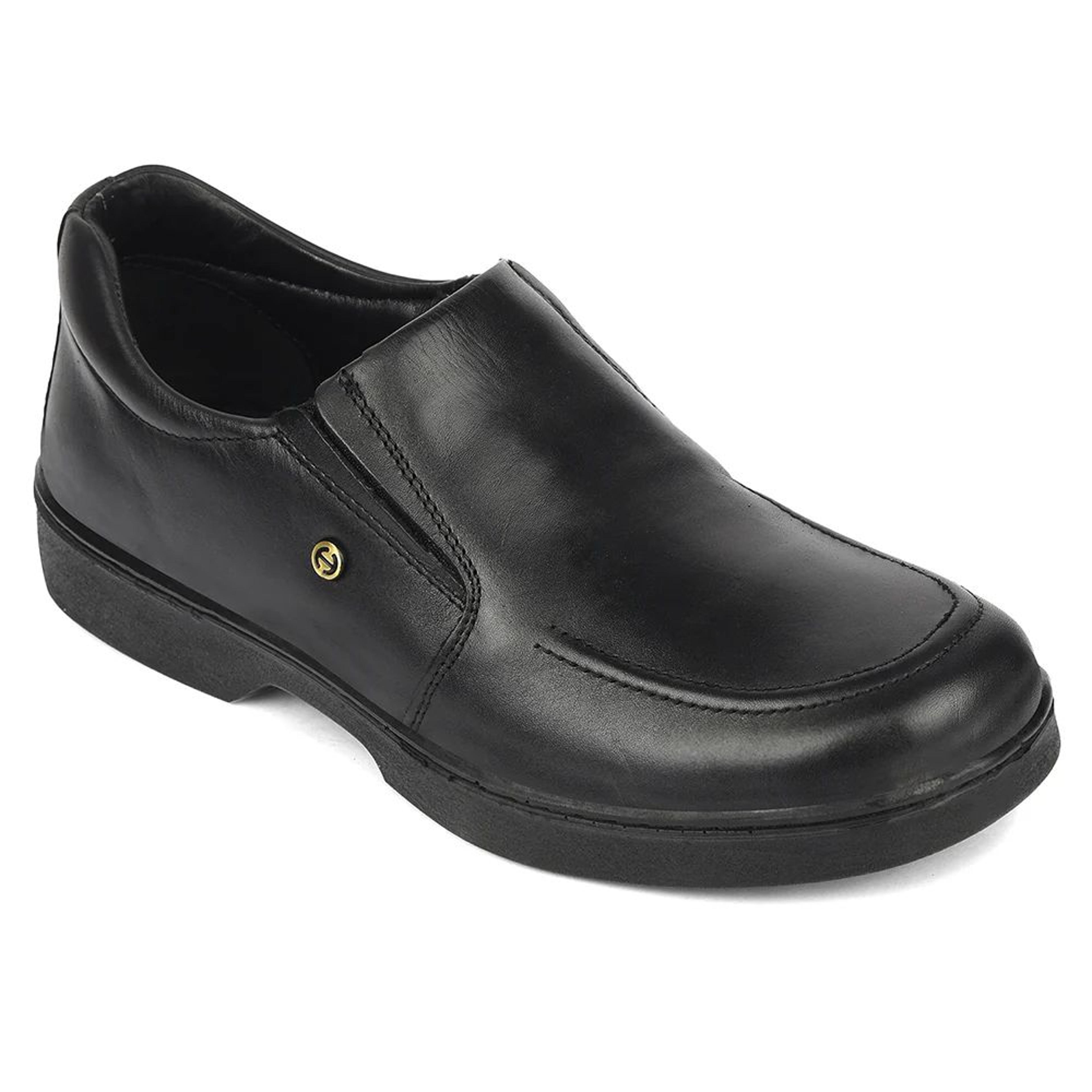 Healers Black Formal Non-Lacing Moccasins For Men 204608AN By Liberty