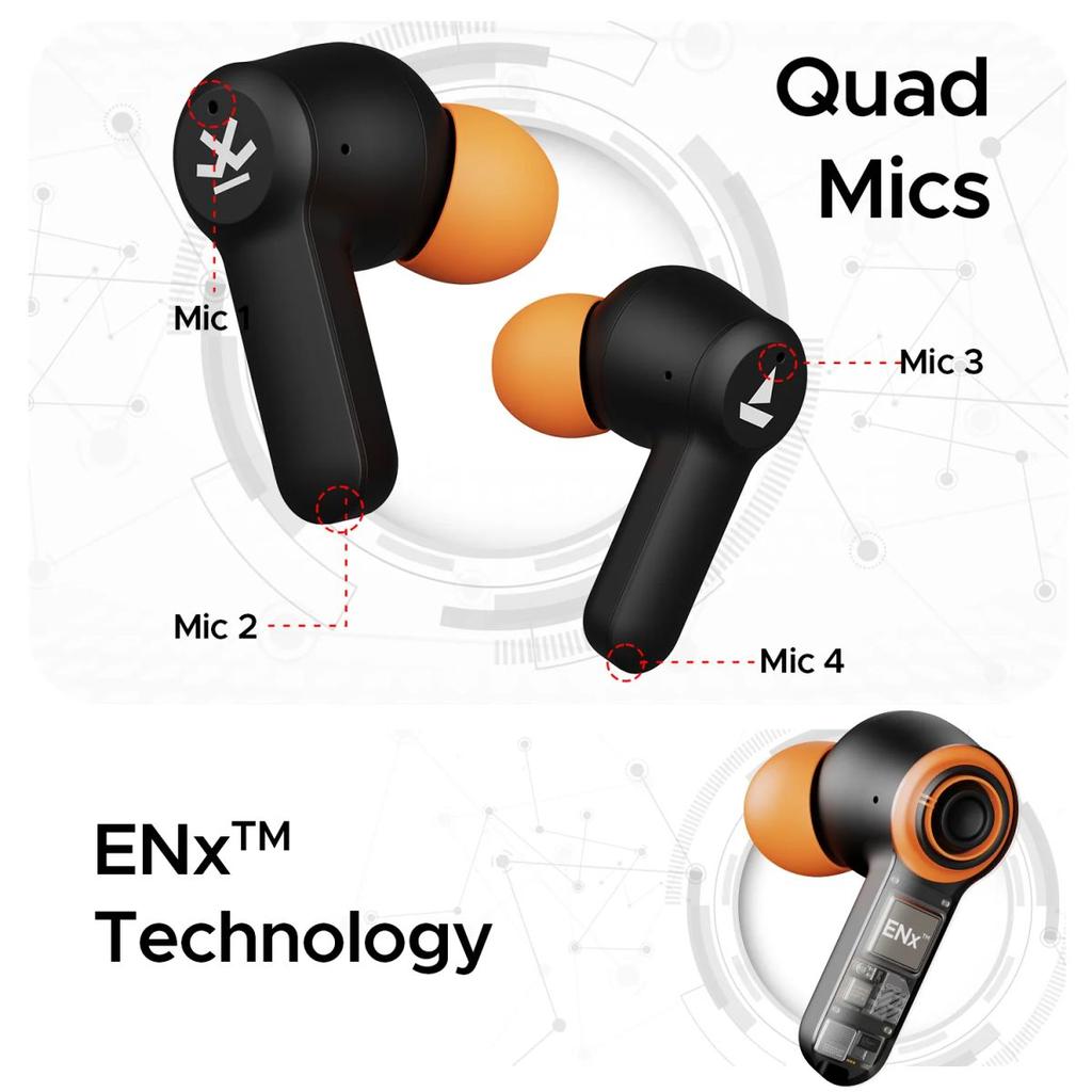 boAt Airdopes Crude | Wireless Earbuds with 50 Hours Playback, ENx™ Technology, ASAP™ Charge, BEAST™ Mode, Bluetooth v5.3 — photo 9
