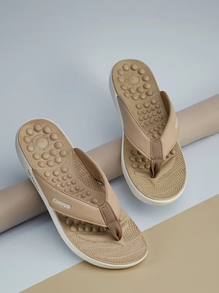 SL-418LA Beige Women's Flip Flops — photo 9