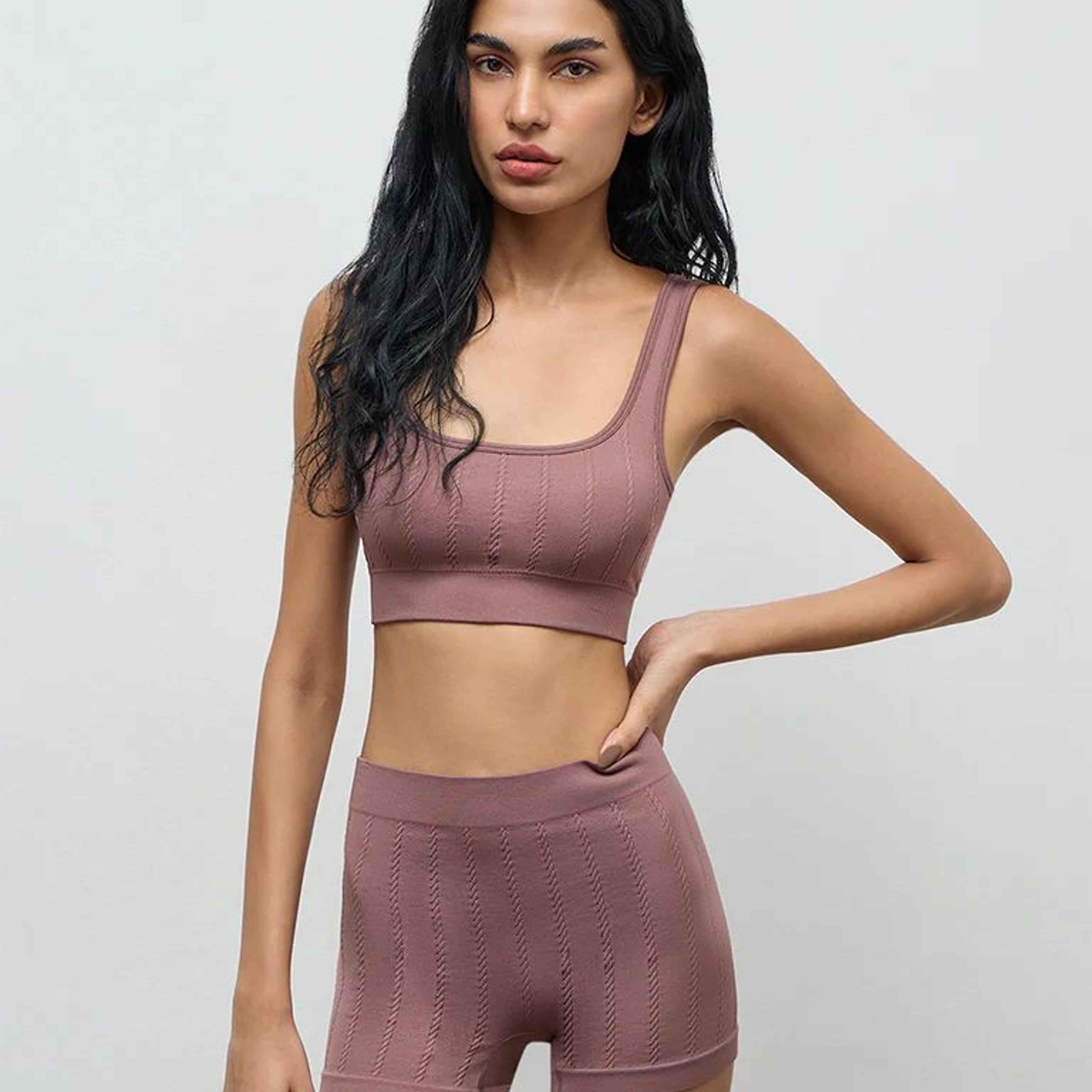Superstar Dusty Taupe Cable-Knit Seamfree Boy Shorts Briefs