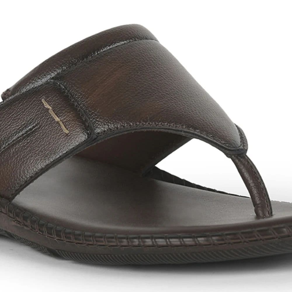 Coolers Brown Casual Slipper For Men VCL-26 By Liberty — photo 5