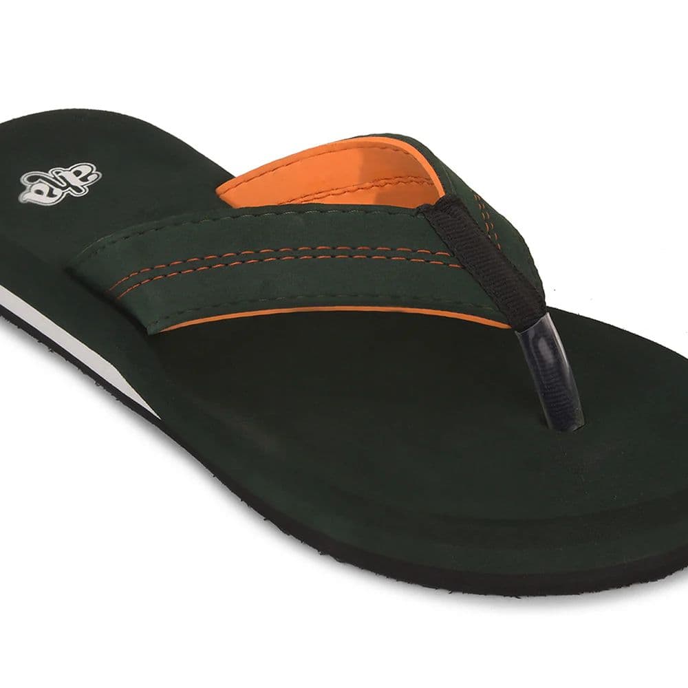 A-HA Olive Green Casual Flip-Flops For Men EXACT By Liberty — photo 5