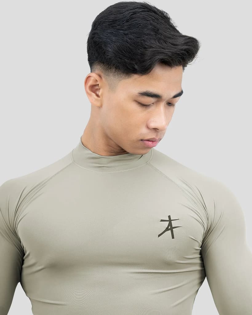 Hustle High Neck Full Sleeve Compression T-shirt — photo 4