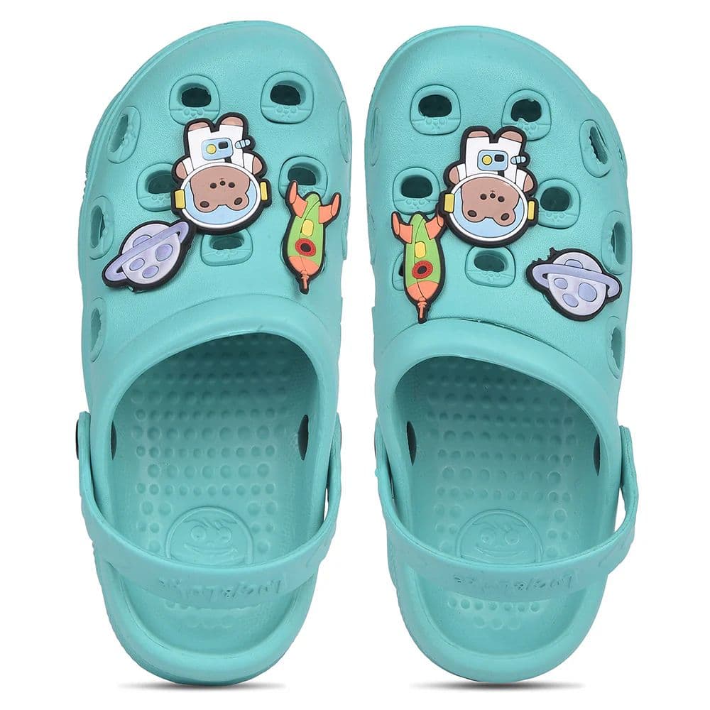 Lucy & Luke Green Slingback Clogs For Kids LPMXT-K834 By Liberty — photo 9