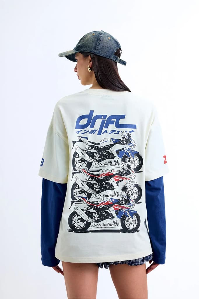Blue Line Drift Long Sleeve T-shirt — photo 6