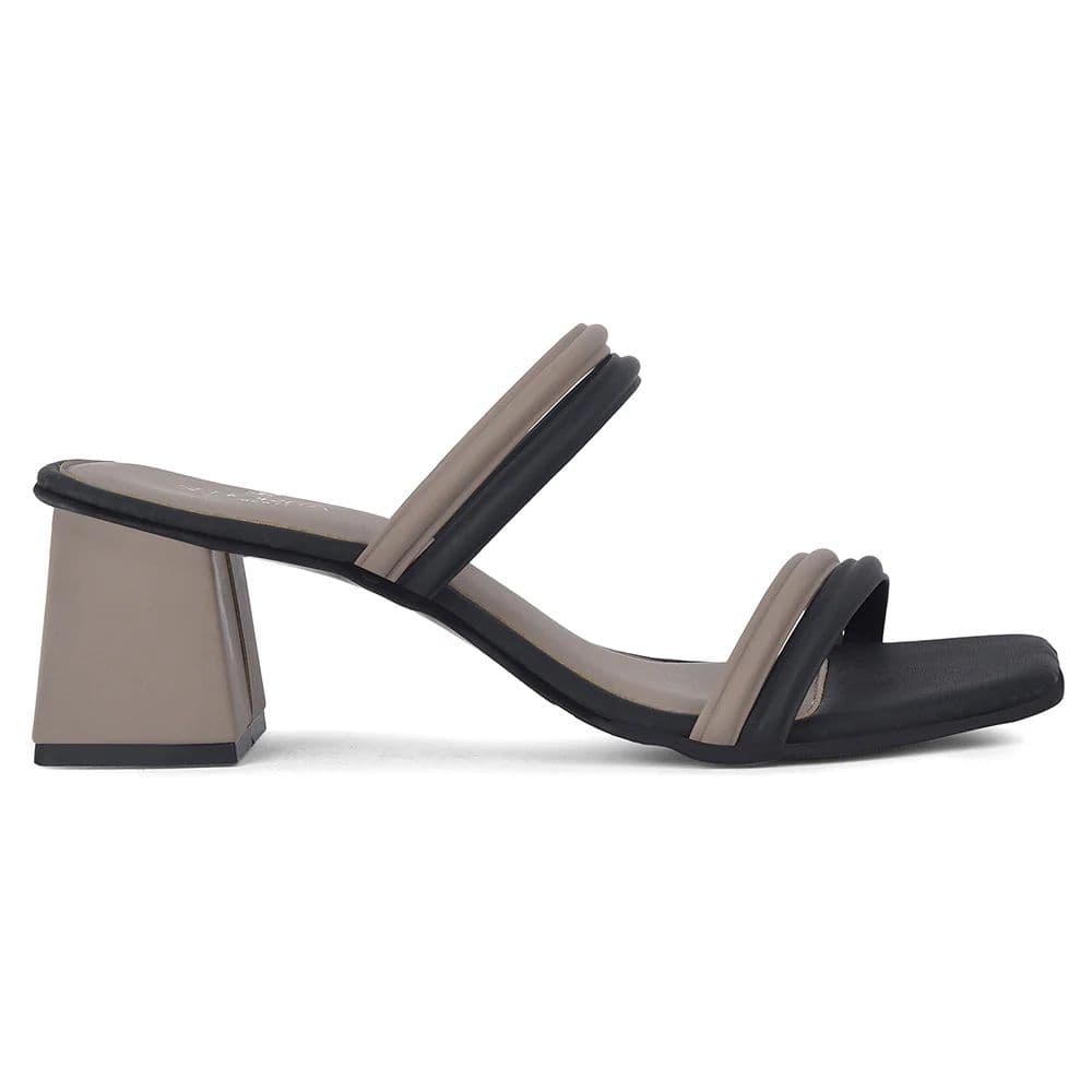 Senorita STY-162E Black Casual Heeled Slippers for Women — photo 4