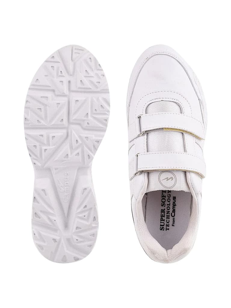 BINGO-151VS White Kid's School Shoes — photo 4