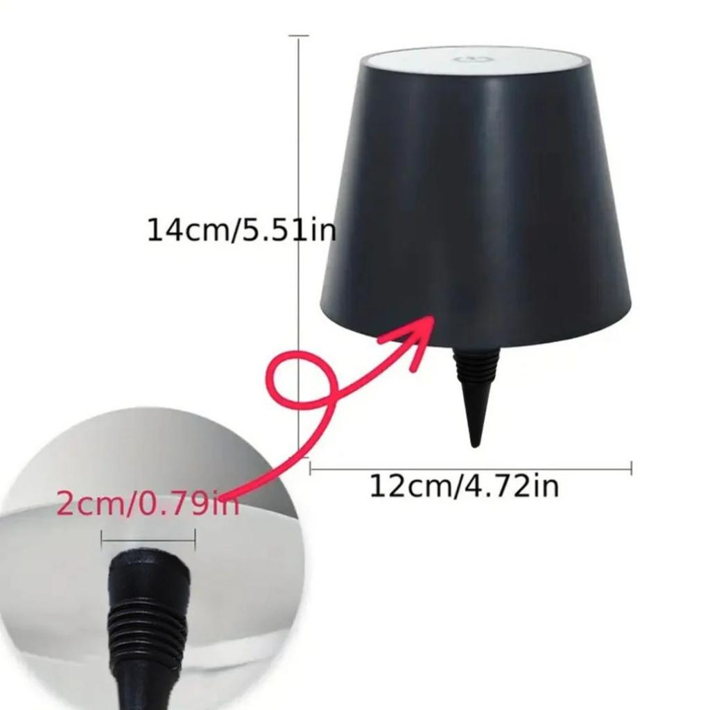 Rechargeable Bottle Top LED Lamp | 3-Color Wine Bottle Light Cap with 1800mAh Battery — photo 5