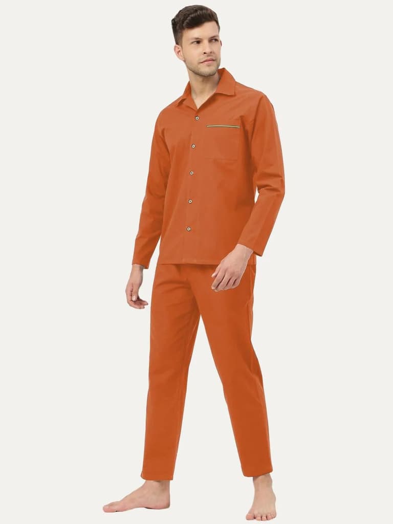 Men's Organic Cotton Solid Sleepsuit — photo 2