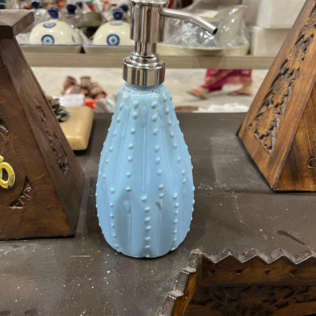 Handwash Bottle | Ceramic | Blue