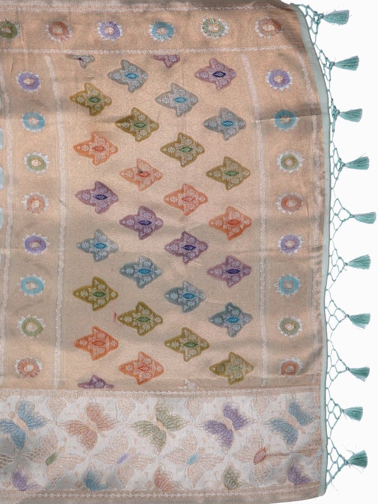 Mimosa Women's Woven Design Banarasi Style Art Silk Saree With Blouse Piece : SA00002065RMFREE — photo 6