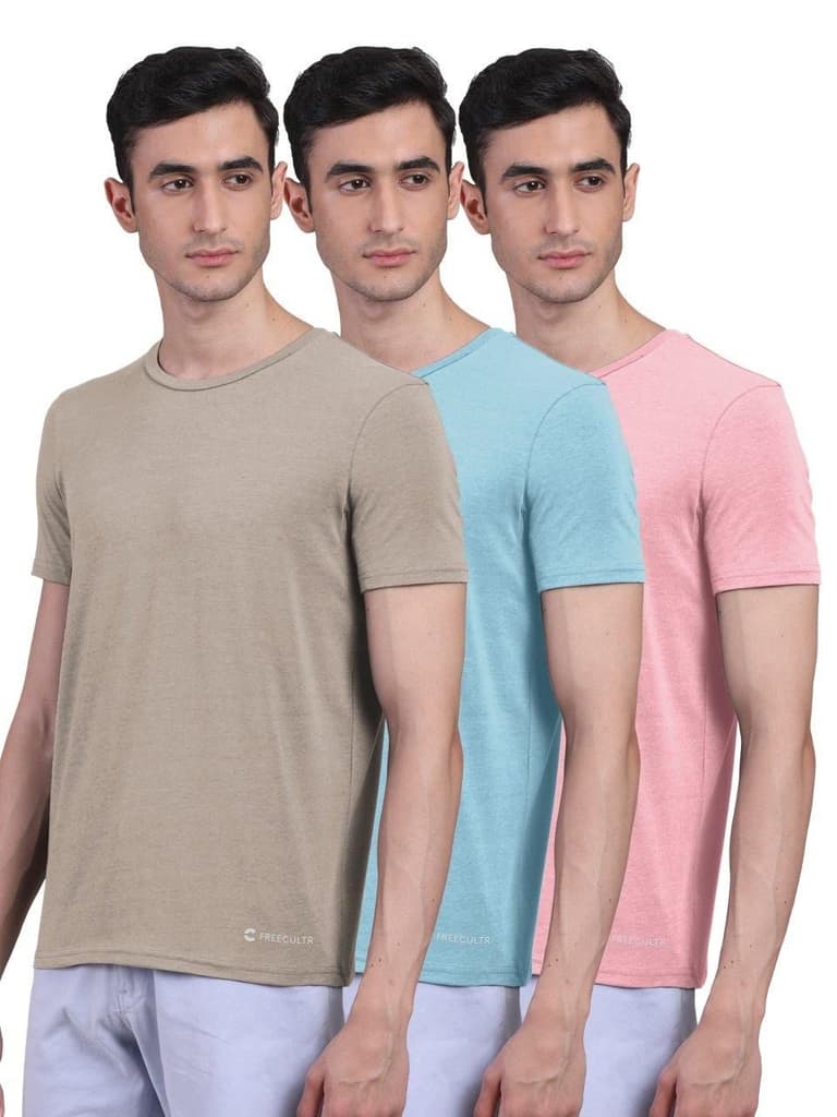Men's Half Sleeves Bamboo Undershirts (Loungewear & Sleepwear) - Pack of 3 — photo 15