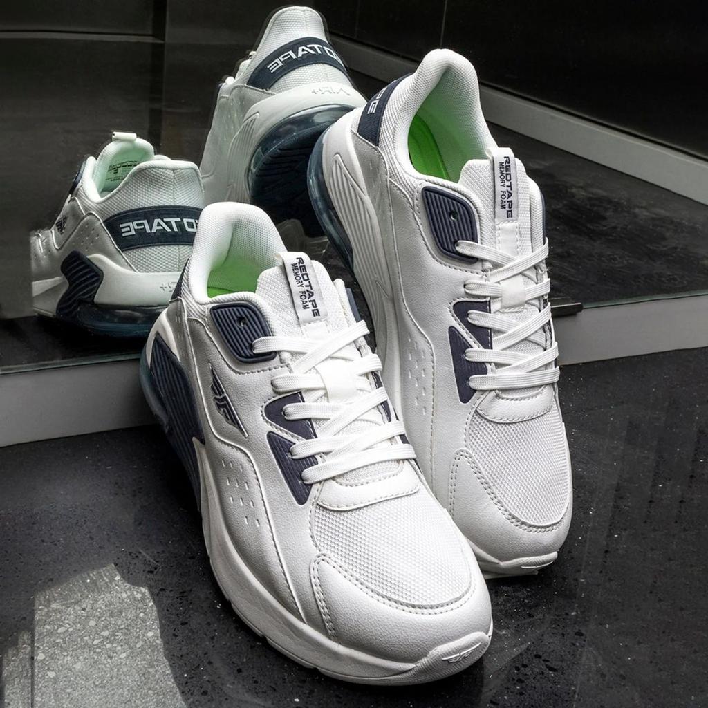 Casual Shoes for Men in White and Navy | Casual Shoes — photo 6