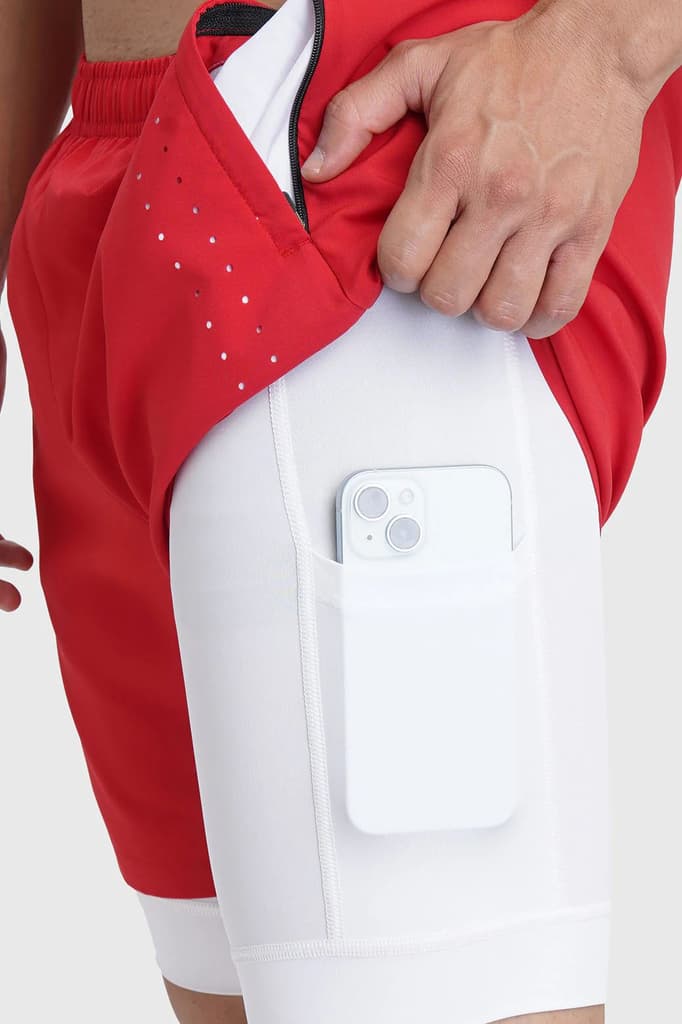 2 in 1 Laser Shorts Red — photo 4