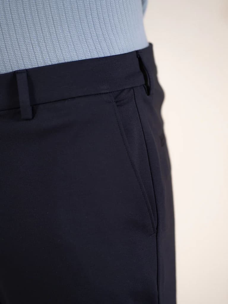 Malai Navy Soft-touch Slim Fit Power Stretch Pants — photo 10