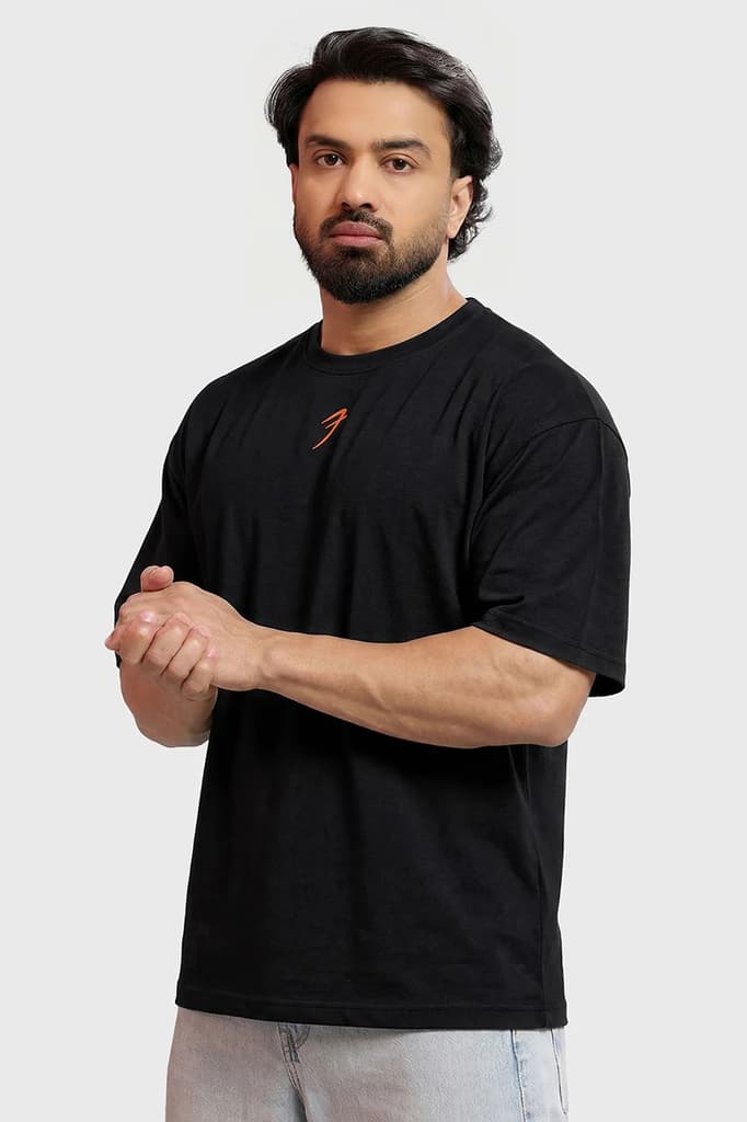 Iconic Oversized T-shirt Black — photo 4