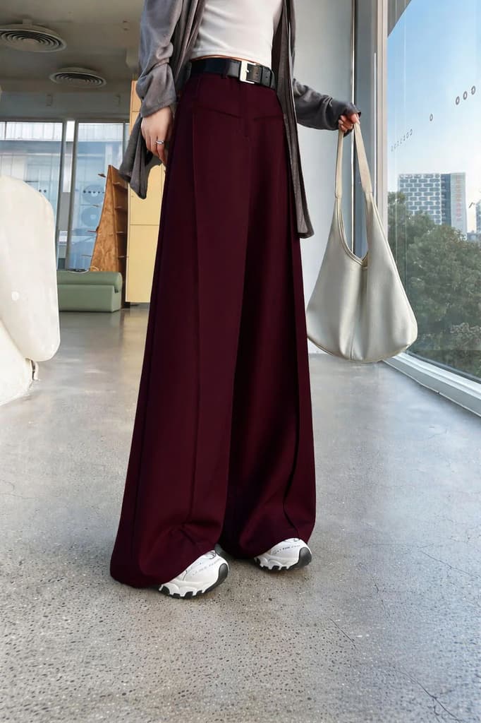 Front Pleat Formation Wide Pants — photo 5