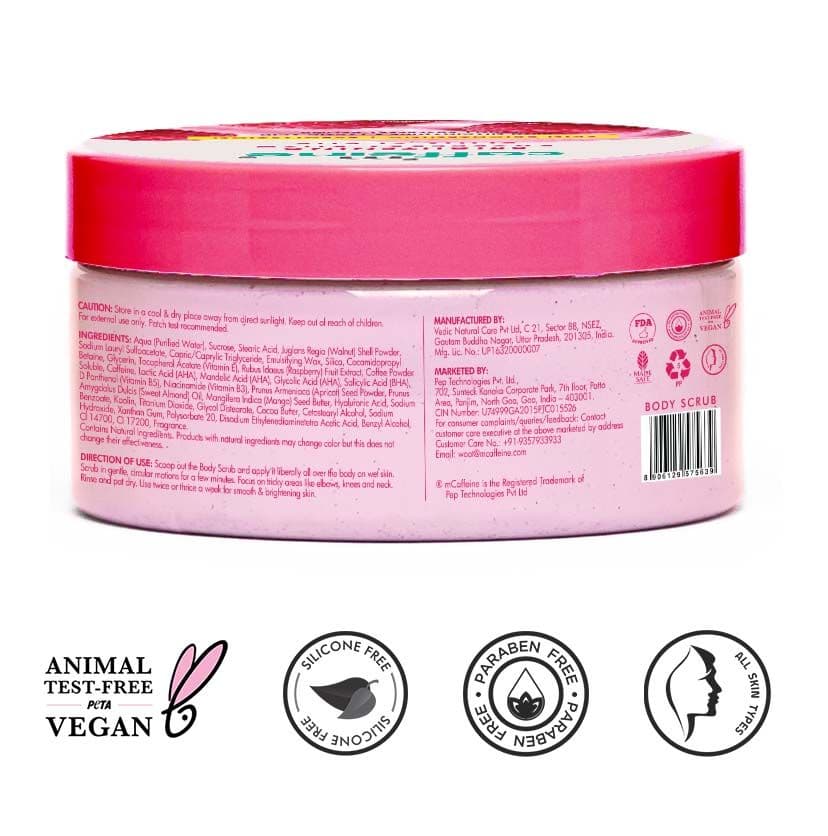 Brightening Raspberry Body Scrub | Vit C Rich - 175g