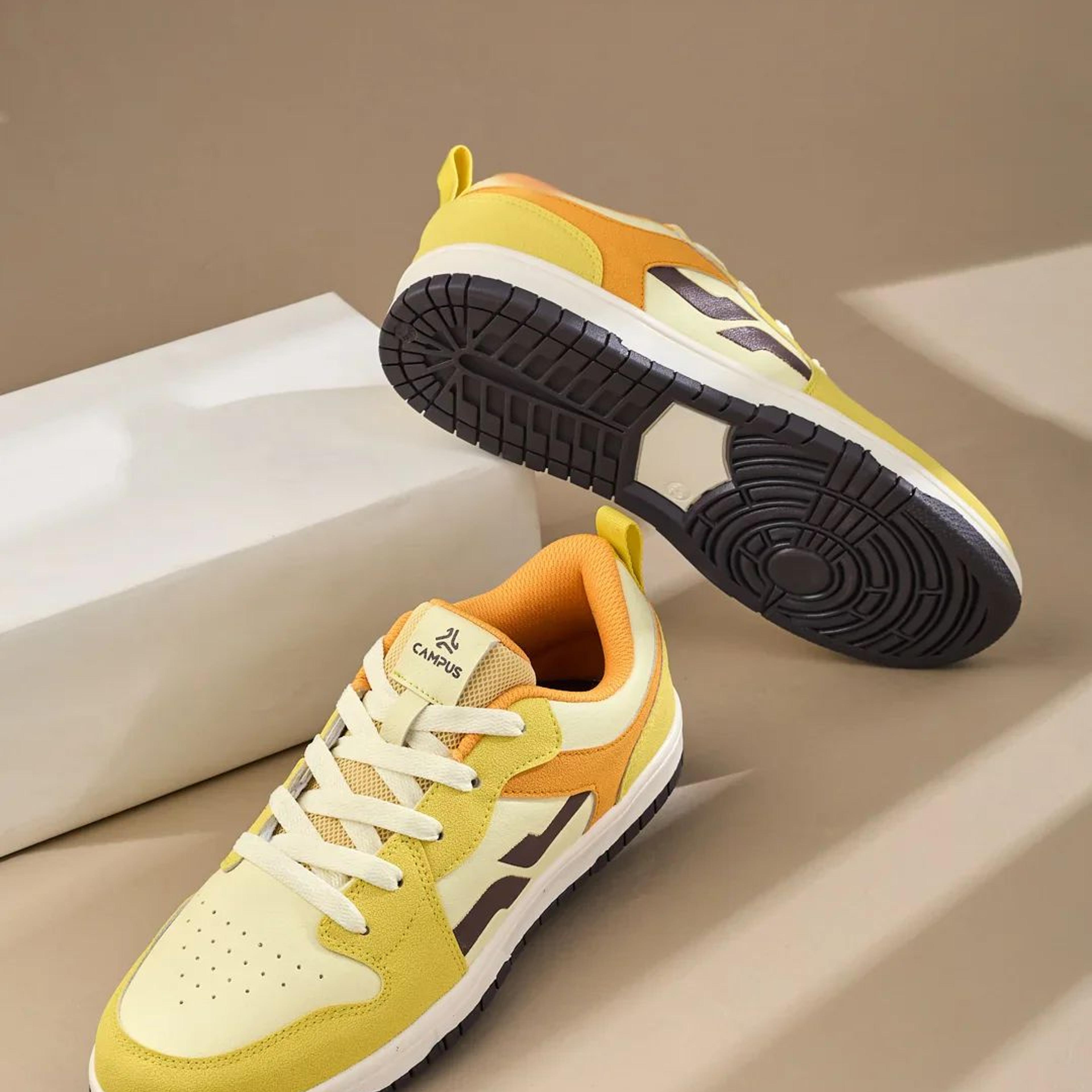 CRUVO Yellow Men's Sneakers