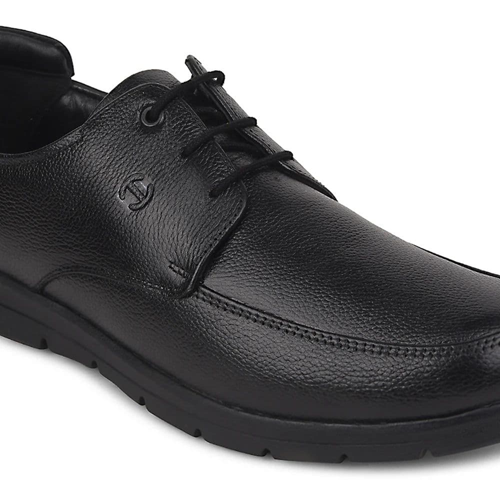 Healers Black Formal Lacing Derby Shoes For Men J757-15 By Liberty — photo 5