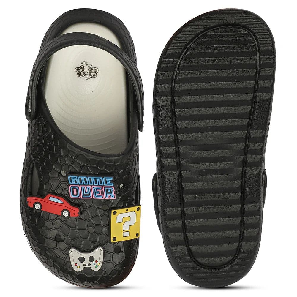 A-HA NITPROWALK Women's Black Casual Clogs - Nitro Sole with Slingback Strap & Molded EVA — photo 4