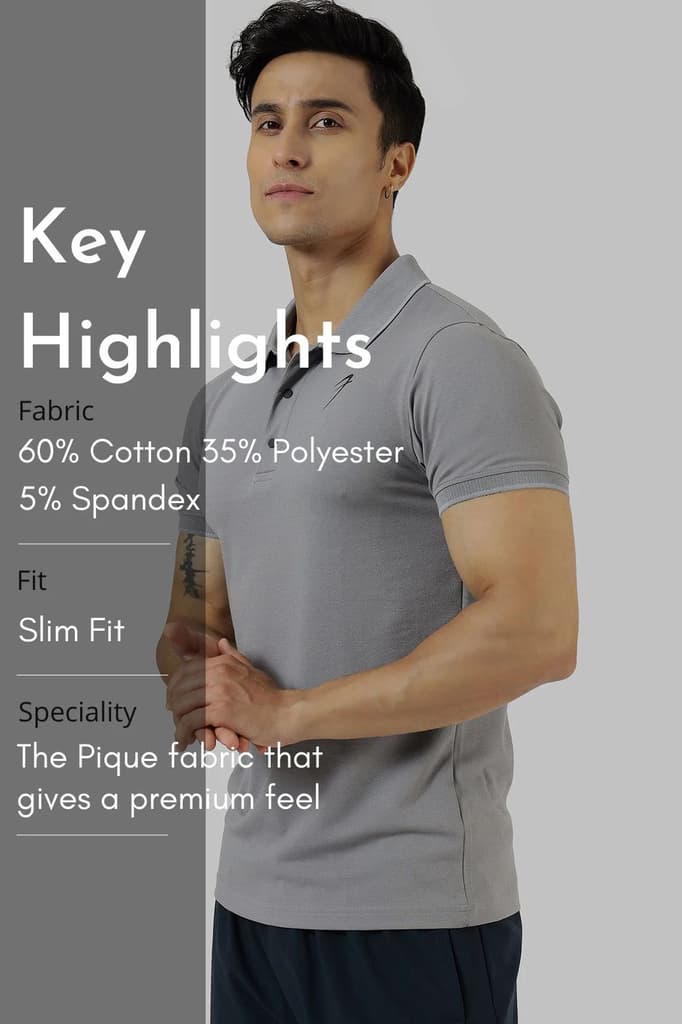 Aura Polo T-shirt Grey — photo 9