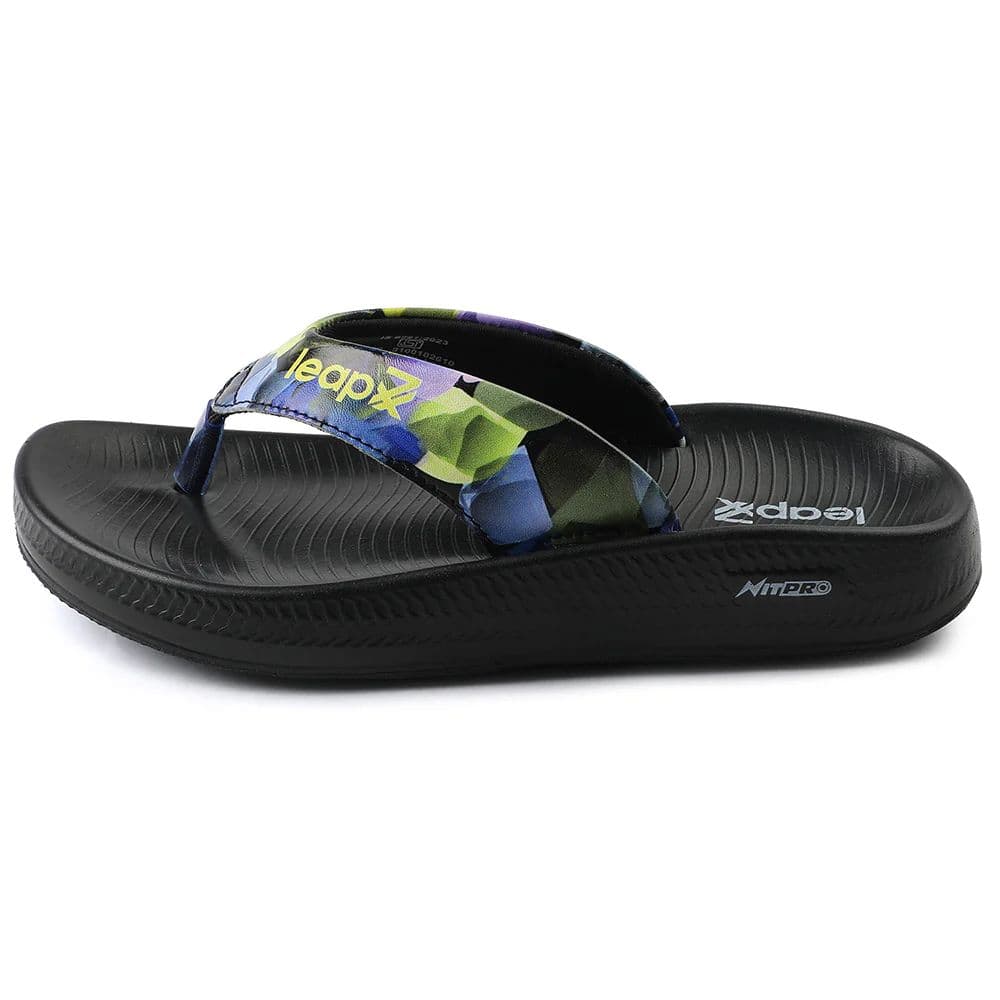 Leap7x Black Casual Flip-Flop For Women NITWALK-L3 By Liberty — photo 3
