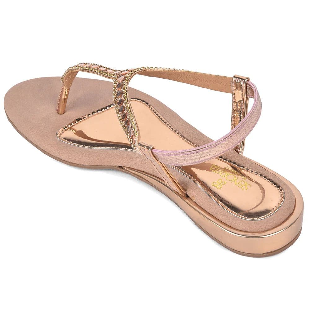 Senorita STY-179E Copper Casual Flat Sandal for Women by Liberty — photo 5