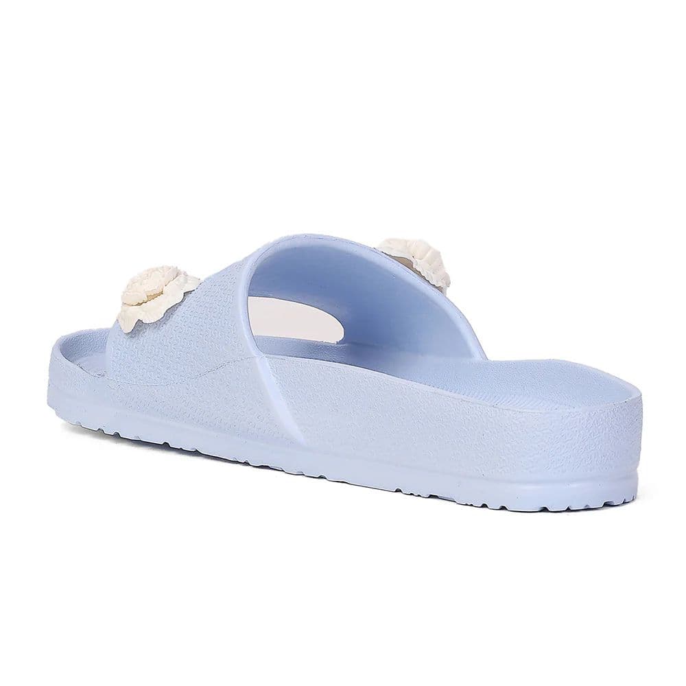A-HA DOCTOR-1L Blue Casual Slip-on Slides for Women by Liberty — photo 3