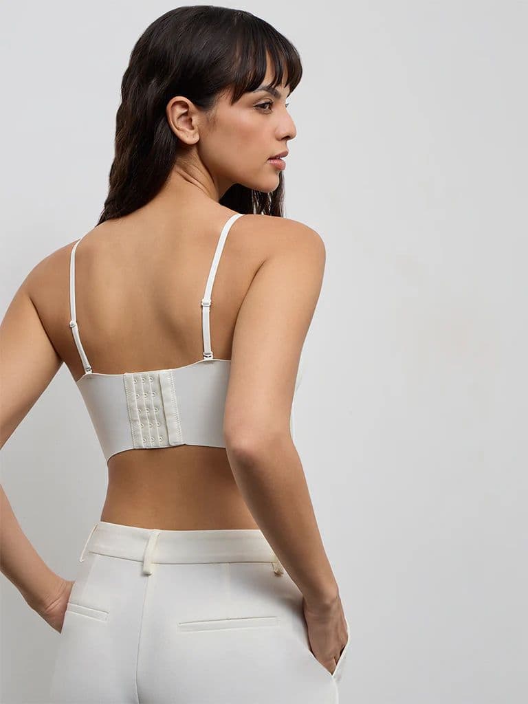 Wunderlove Ivory Padded Bandeau Shapewear Bra — photo 4