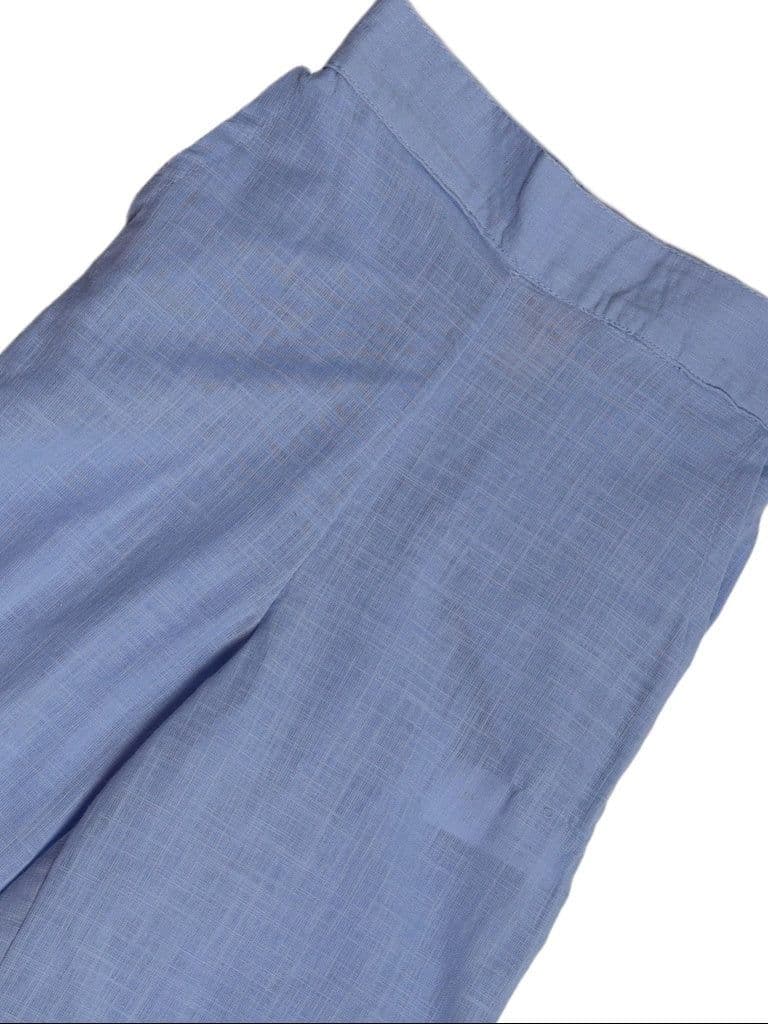 Utsa Kids Girls Blue Wide-Leg Cotton Culotte Pants - (2-8 yrs) — photo 5