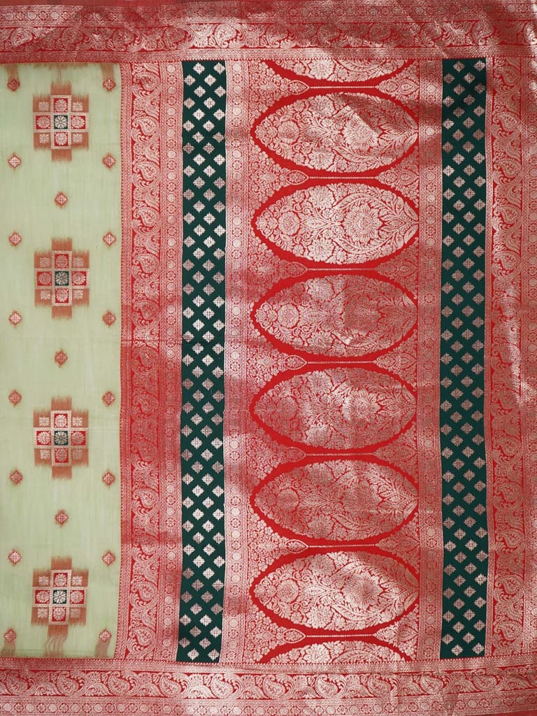 Mimosa Women's Woven Design Kanjivaram Style Art Silk Saree With Blouse Piece : SA00002072PSFREE — photo 7