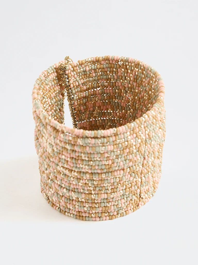 Westside Accessories Multi Color Beaded Cuff — photo 2