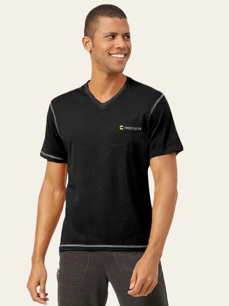 Men's Organic Bamboo Casual Tees - V Neck - (Pack of 2) — photo 10