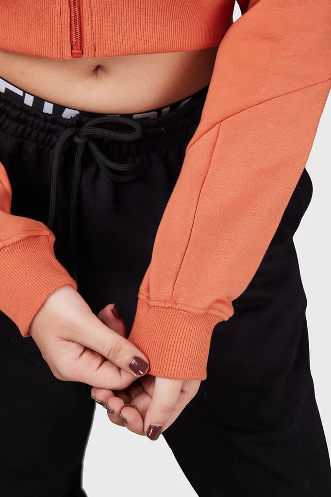 Signature Oversized Cropped Jacket Orange — photo 4